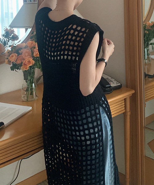 「Girly Doll」 「Doula Doula」ニットワンピース FREE オフホワイト レディース_画像3