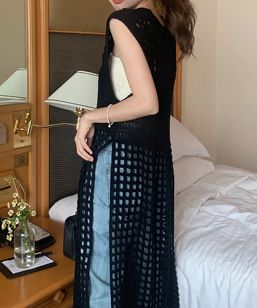 「Girly Doll」 「Doula Doula」ニットワンピース FREE オフホワイト レディース_画像6