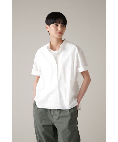「MHL.」 半袖ブラウス 1 ベージュ レディースの画像