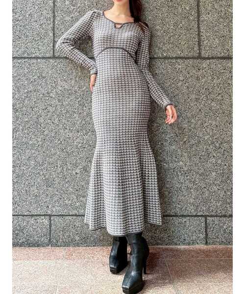 RESEXXY（リゼクシー） ワンピース 「WEB限定」バイカラーツイード