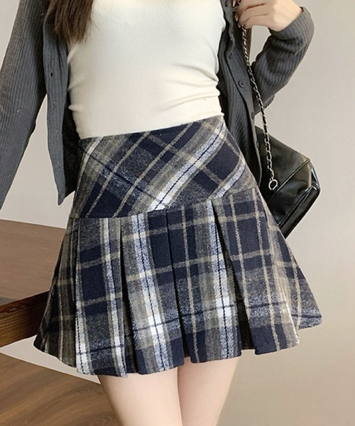 2ly2 スカート チェック柄プリーツミニスカート : ZOZOTOWN Yahoo!店