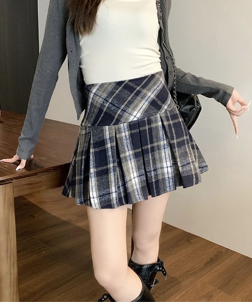 2ly2 スカート チェック柄プリーツミニスカート : ZOZOTOWN Yahoo!店