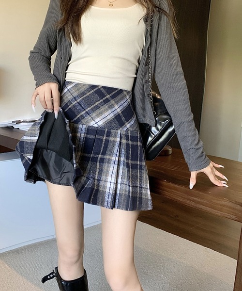 2ly2 スカート チェック柄プリーツミニスカート : ZOZOTOWN Yahoo!店