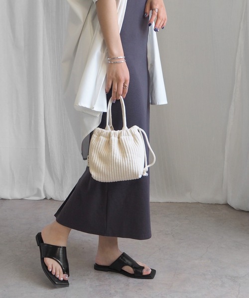 「minia」 フラットサンダル S ブラック レディース_画像9