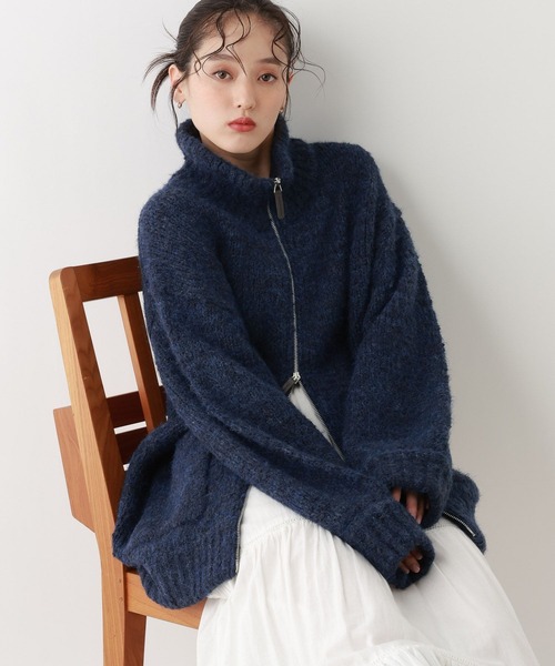 RAGEBLUE（レイジブルー） ニット セーター Wジップ/ニットスタンド