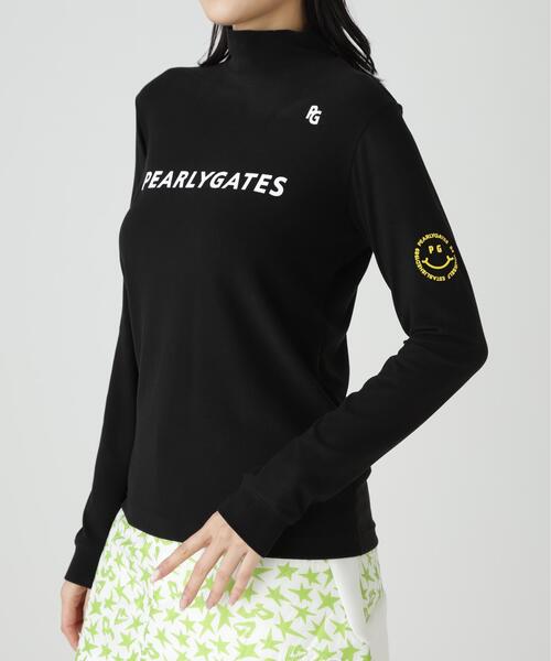 パーリーゲイツレディース　ラグ ウォームプレミア長袖ハイネック カットソー PEARLY GATES（パーリーゲイツ） tシャツ 「PEARLY GATES」ラグ