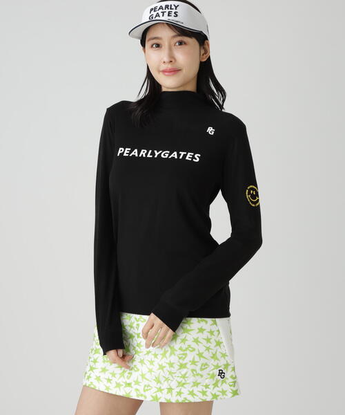 パーリーゲイツレディース　ラグ ウォームプレミア長袖ハイネック カットソー PEARLY GATES（パーリーゲイツ） tシャツ 「PEARLY GATES」ラグ