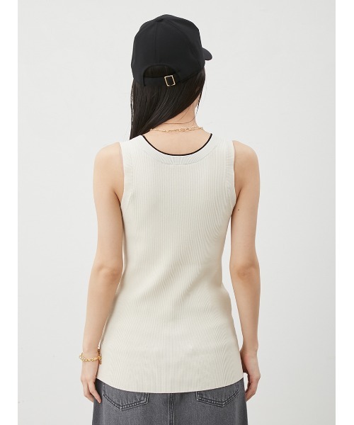 【2025SS】ノースリーブニットベスト＆ナロースカート、ミラオーウェン　2点 ミラ オーウェン Mila Owen 【セットアイテム】ハイネックノースリ