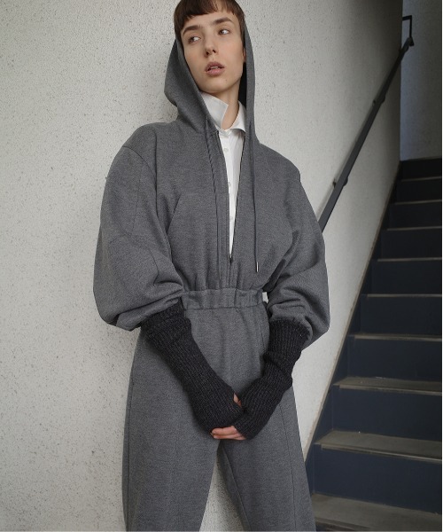 CLANE（クラネ） オールインワン HOODED SWEAT ALL IN ONE レディース