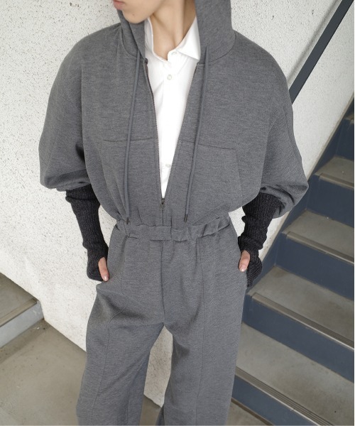 CLANE（クラネ） オールインワン HOODED SWEAT ALL IN ONE レディース