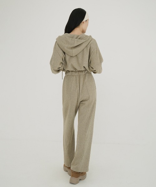 CLANE（クラネ） オールインワン HOODED SWEAT ALL IN ONE レディース