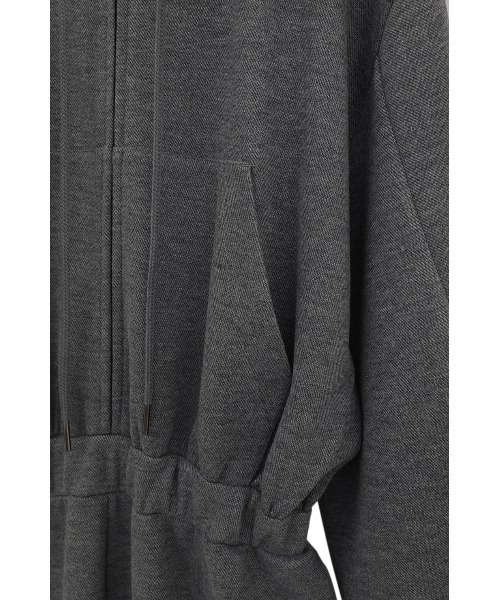 CLANE（クラネ） オールインワン HOODED SWEAT ALL IN ONE レディース