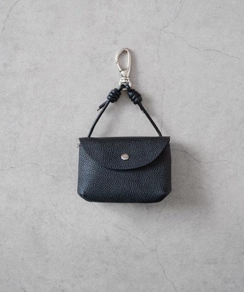 SENTI（センティ） ポーチ SHRINK LEATHER HOOK POUCH / シュリンク