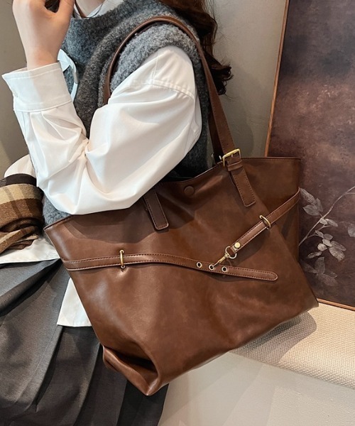 ショルダーバッグ バッグ レトロベルトデザインショルダーバッグ