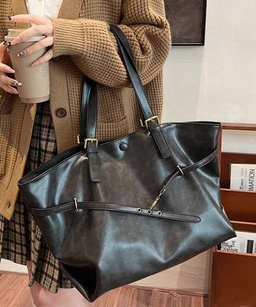 ショルダーバッグ バッグ レトロベルトデザインショルダーバッグ