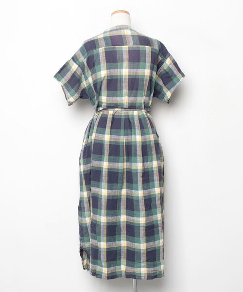 「chambre de charme」 半袖ワンピース FREE グリーン レディース_画像2