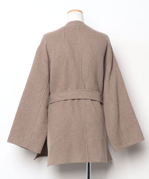 Mila Owen（ミラオーウェン） ノーカラーコート ONE SIZE ブラウン