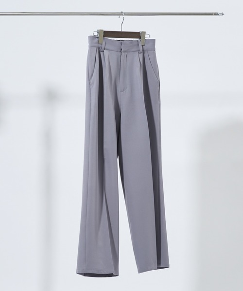 「Adoon plain」 スラックス LARGE ライトグレー メンズ_画像2