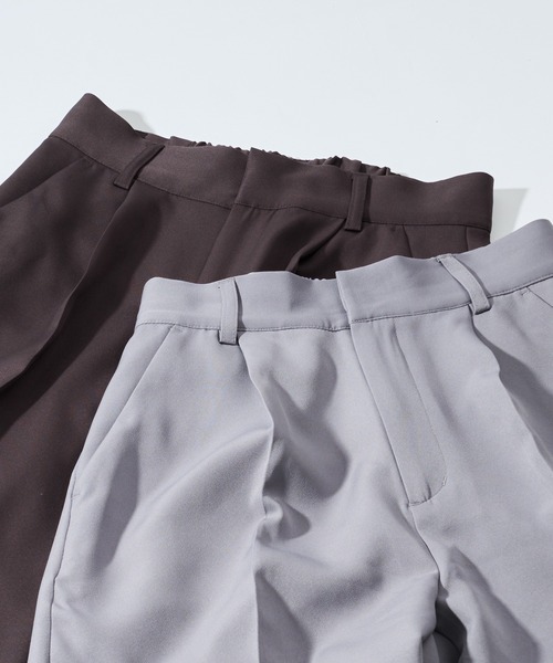 「Adoon plain」 スラックス LARGE ライトグレー メンズ_画像5