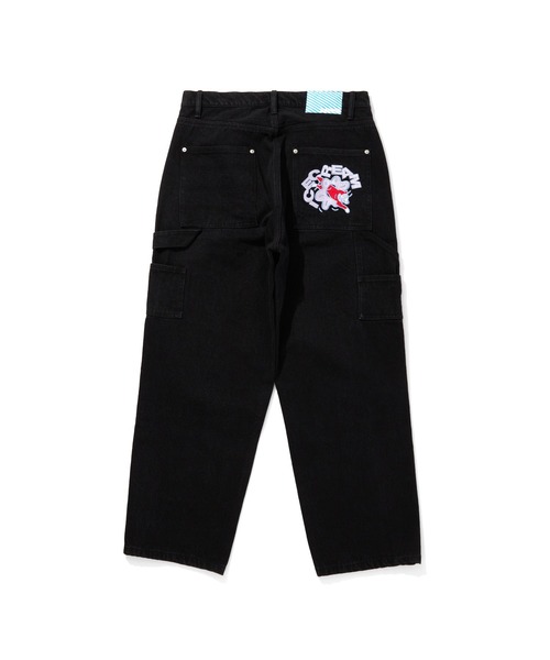 「ICECREAM」 デニムパンツ LARGE ブラック メンズ_画像2