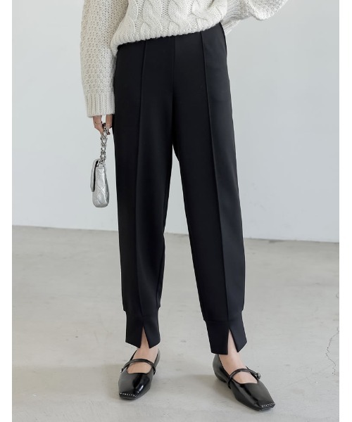 「Re:EDIT」 イージーパンツ LARGE ベージュ レディース_画像2