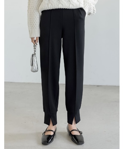 「Re:EDIT」 イージーパンツ LARGE ベージュ レディース_画像4