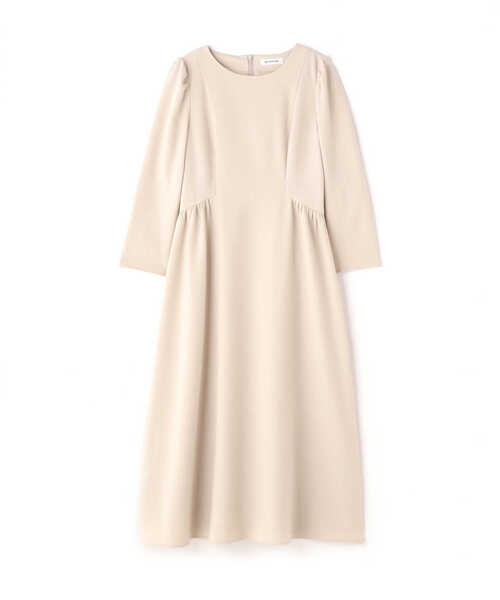 「NATURAL BEAUTY BASIC」 長袖ワンピース SMALL ベージュ レディース_画像3