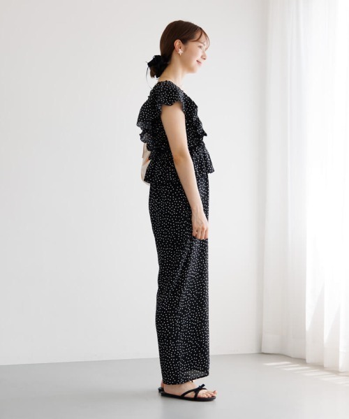 「flower」 オールインワン FREE ホワイト レディース_画像4