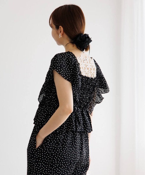 「flower」 オールインワン FREE ホワイト レディース_画像7