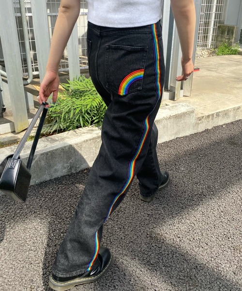 「WHO'S WHO gallery」 デニムパンツ FREE サックスブルー レディース_画像8