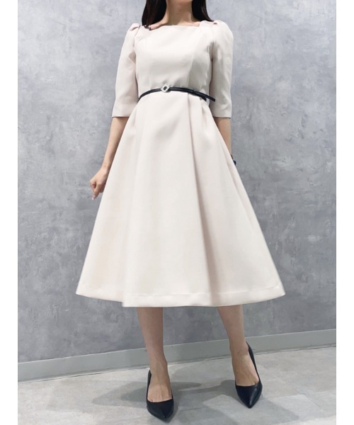 CELFORD（セルフォード） 7分袖ワンピース 34 グレー レディース