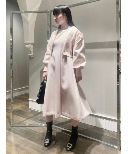 CELFORD（セルフォード） 7分袖ワンピース 34 グレー レディース