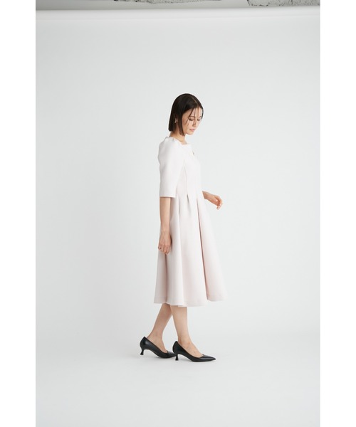 CELFORD（セルフォード） 7分袖ワンピース 34 グレー レディース