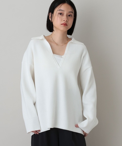 A part by（アパートバイ） ニット セーター エリツキユルプルオーバー