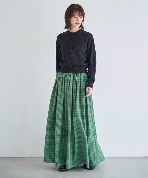 「meilmada」 ニットカーディガン FREE グレー レディース_画像2