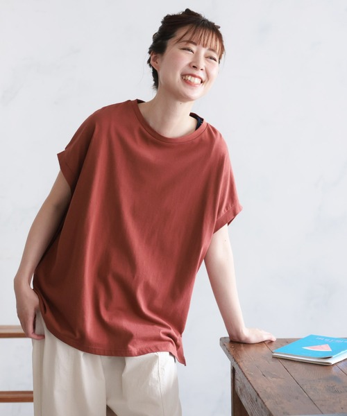「soulberry」 半袖カットソー M レンガ レディース_画像9