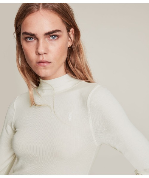 「ALLSAINTS」 長袖カットソー 4 アイボリー レディース_画像5