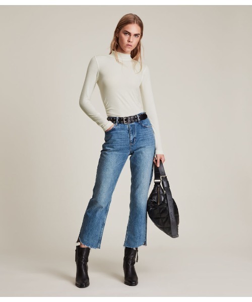 「ALLSAINTS」 長袖カットソー 4 アイボリー レディース_画像6