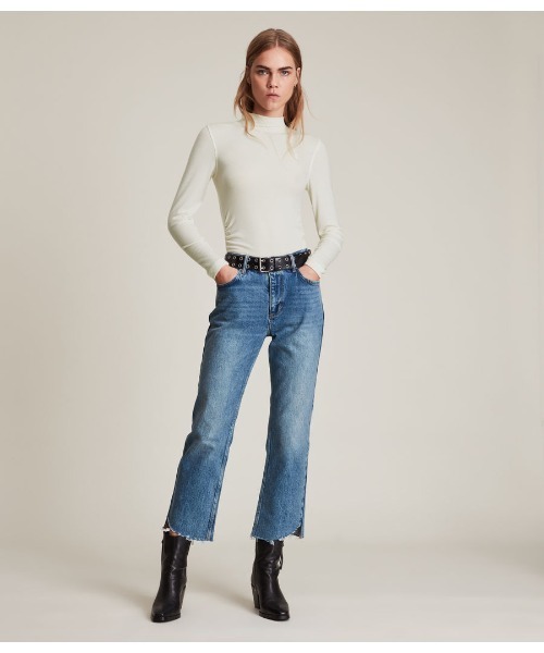 「ALLSAINTS」 長袖カットソー 4 アイボリー レディース_画像7