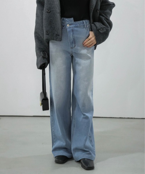 「SUGAR BISKET」 デニムパンツ L ブルー レディース_画像3