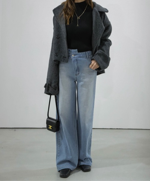「SUGAR BISKET」 デニムパンツ L ブルー レディース_画像4