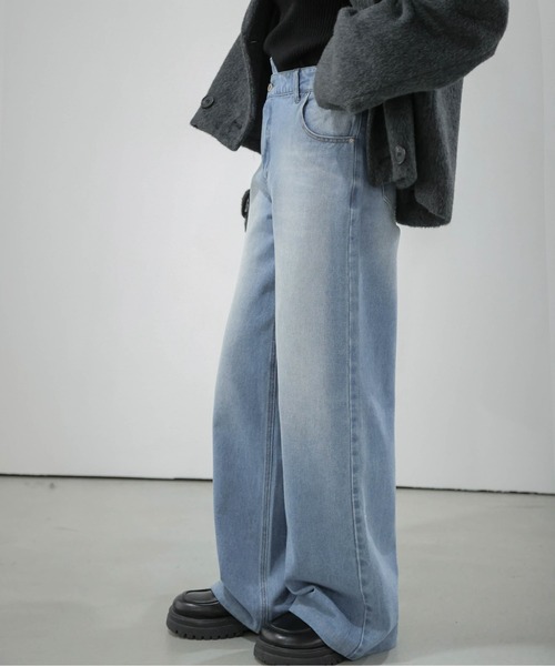 「SUGAR BISKET」 デニムパンツ L ブルー レディース_画像7