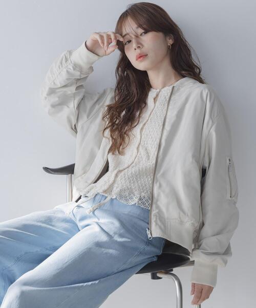 AMOMMA（アモマ） ma1 ma-1 PADDED MA-1 JACKET レディース : ZOZOTOWN