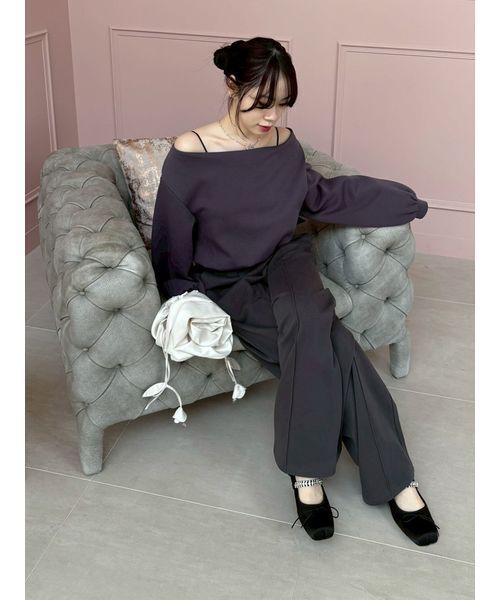 Lily Brown リリーブラウン バレエシューズ M ブラック レースアップバレエシューズ(Hearts2Hearts着用)(パンプス)｜シューズ