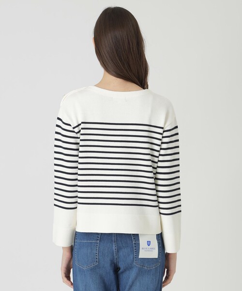 ブルーレーベルクレストブリッジ ニット セーター オーバーサイズ 38 ブルーレーベルクレストブリッジニット トップス 38サイズ 定番ニット