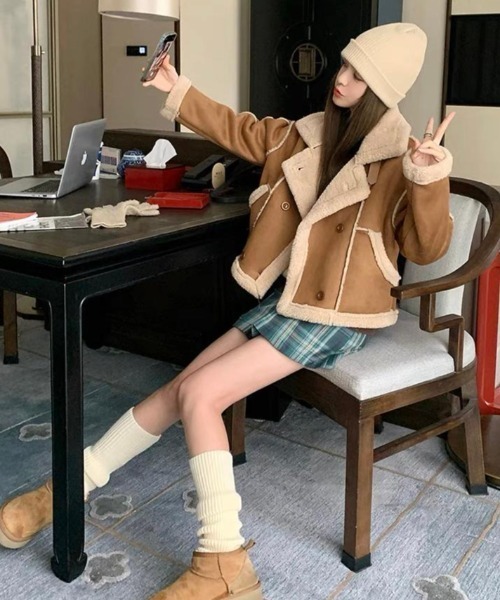 「GEMEDA」 ジャケット M ブラウン レディース_画像6