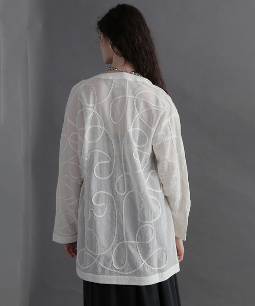 「ROSE BUD」 カーディガン ONE SIZE ブラック レディース_画像8