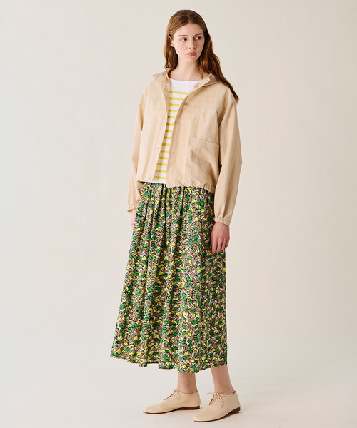 ORCIVAL（オーシバル） スカート | コットンポプリン プリントAライン  