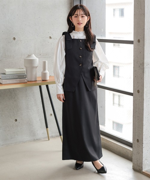 ベスト ジレ 入学式 卒業式 「 低身長向けサイズ 」 取り外し可能肩