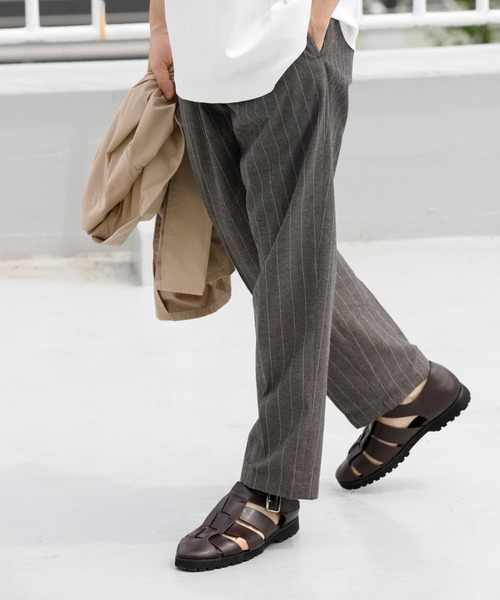 「URBAN RESEARCH ROSSO MEN」 スラックス MEDIUM チャコールグレー メンズ_画像3